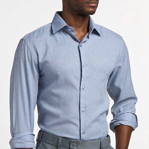 ✨ Brand New Stacy Adams Cotton Micro Weave Dress Shirt 16-16 1/2 34/35 ✨